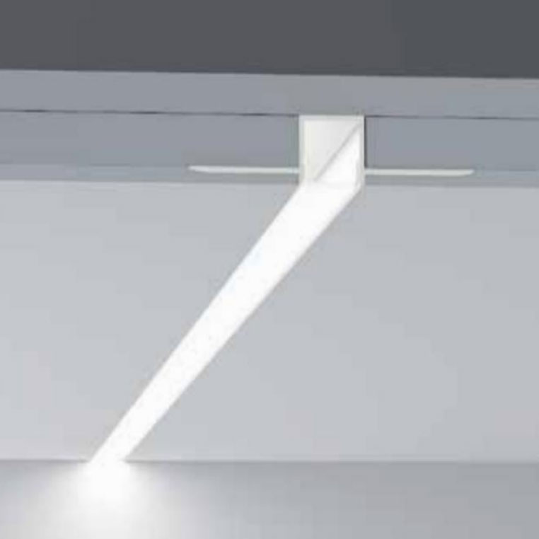 Plaster-in Linear LED ALU Channel, Narrow Light Beam, For 10mm Strip Lights